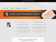 Tablet Screenshot of lockerassignment.com